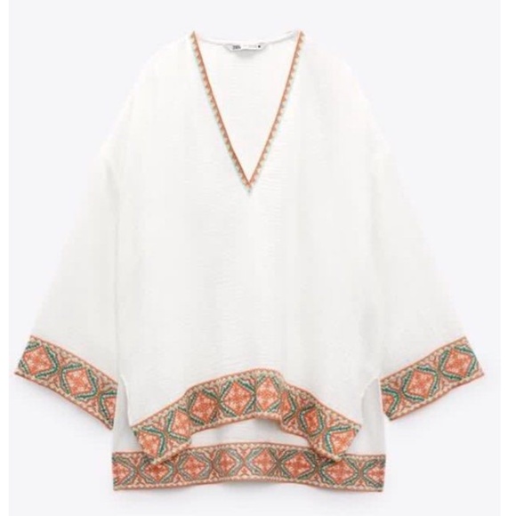 Zara Tunic Top Size XL  NWT - Picture 1 of 7